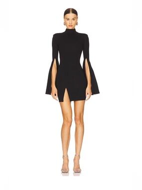 Michael Costello x REVOLVE Mr. Gibson Mini Dress in Black